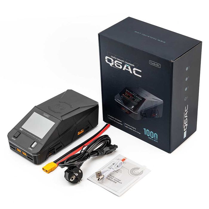 ToolkitRC Q6AC - четириканално универсално зарядно устройство