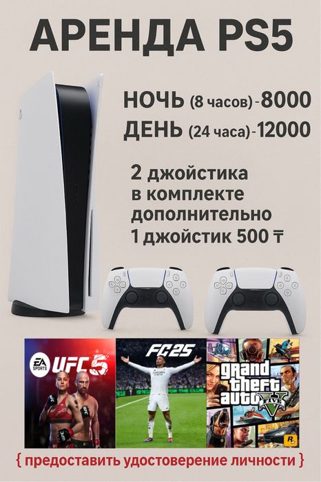 Аренда Playstation 5 ГРЭС, Байсерке…
