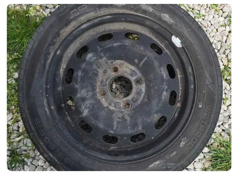 4 железни джанти с гуми, DOT 4221, 195/50 R15