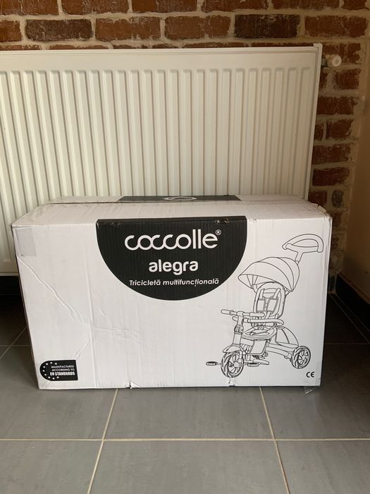 Tricicleta multifunctionala Coccolle Alegra Grey stone 0-4 ani