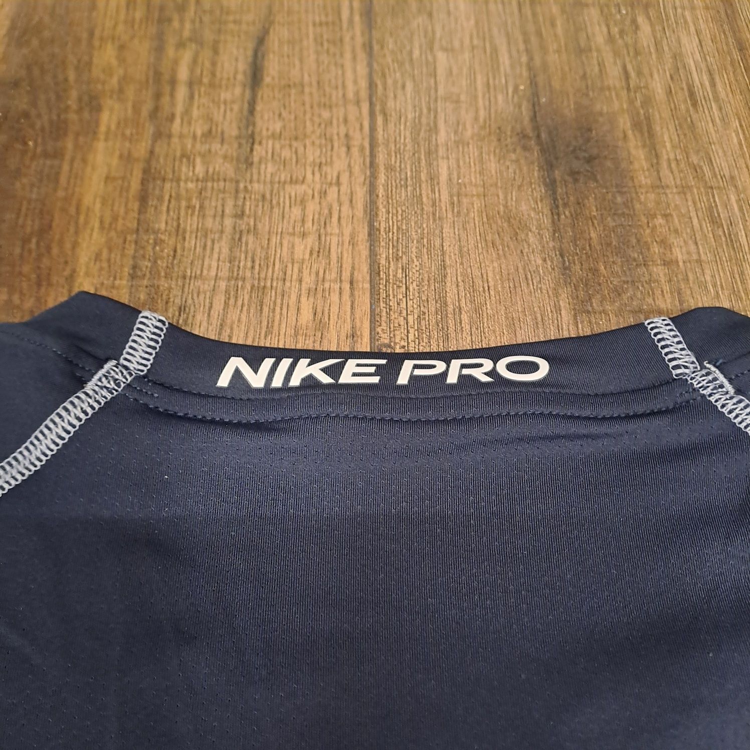 Nike Pro оригинална мъжка тениска Dri-fit тъмно синя L