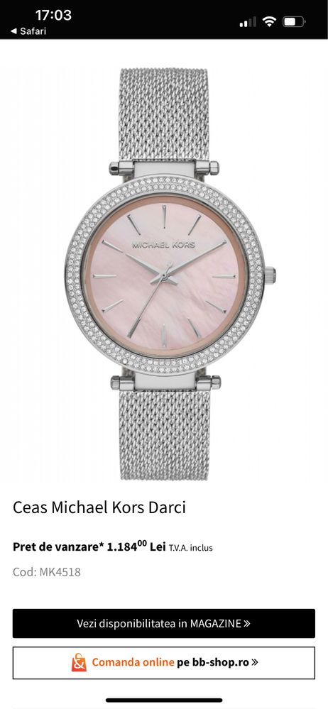 Ceas dama Michael Kors