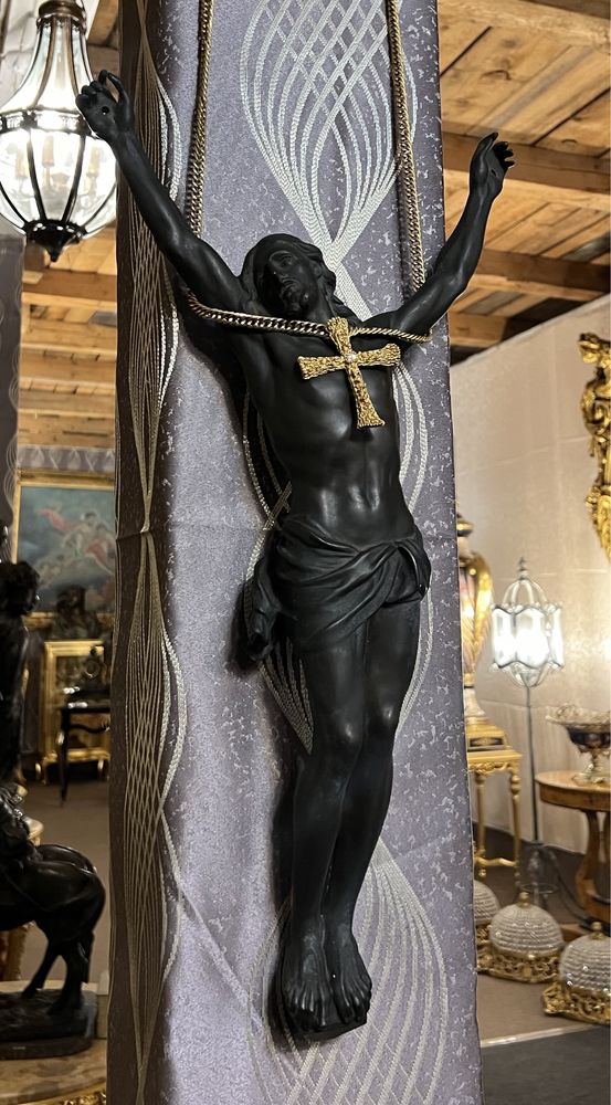 Statuetă Bronz “Iisus Hristos“ *** vintage / antic / vechi / retro ***