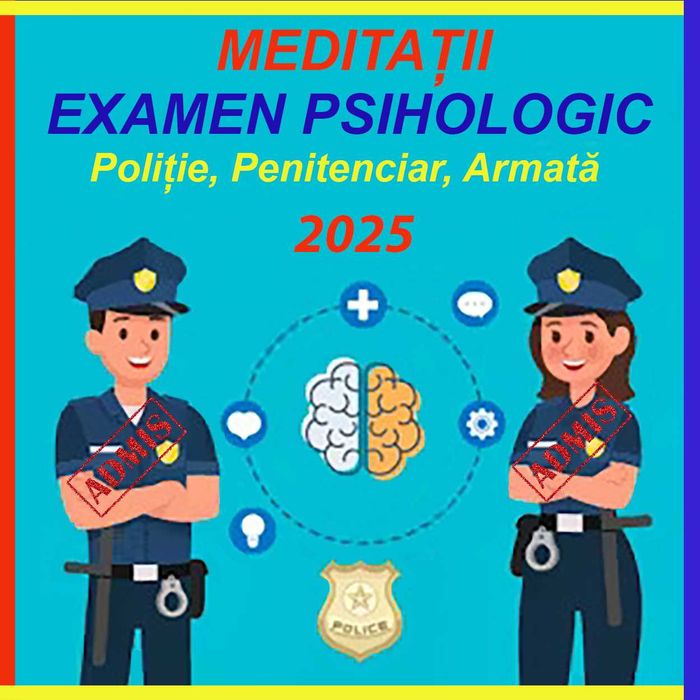Meditatii pentru admiterea la examenul psihologic MAI, ANP, MApN