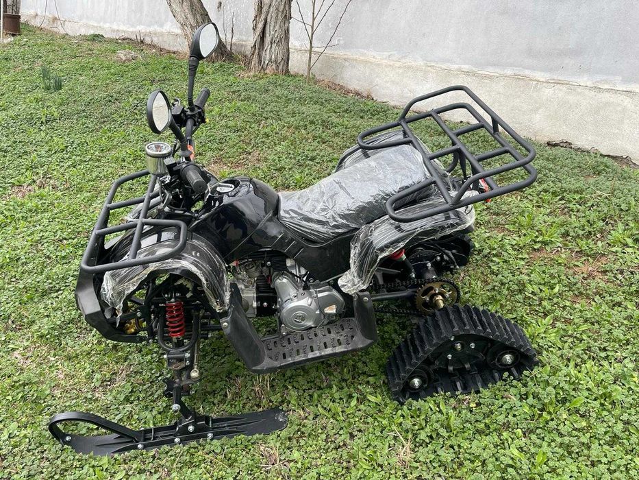 Snowmobile Kit Conversie de la ATV cu Senile si Skiuri de Zapada