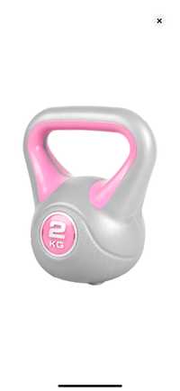 Kettebell Stylish, Gorilla Sports, umplut cu ciment, 2 KG