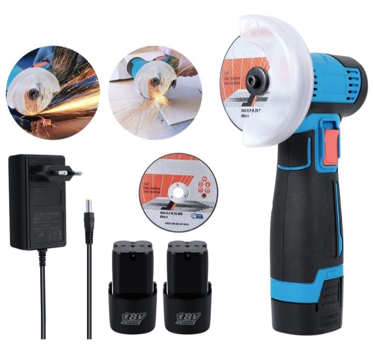 Mini flex cu 2 acumulatori ,încărcător și 10 pânze rezerva