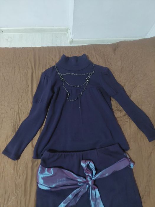 Дамски комплект блуза и пола - Италиански - размер L