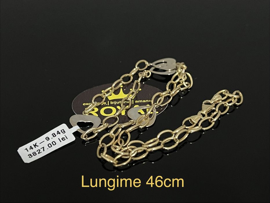 Bijuteria Royal CB : Lant aur 14k dama 9,84gr