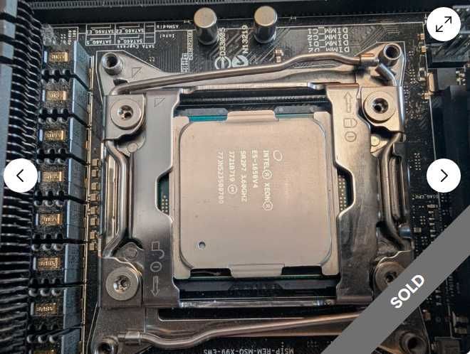 Motherboard ASUS X99-E WS + Xeon 1650 v4 CPU