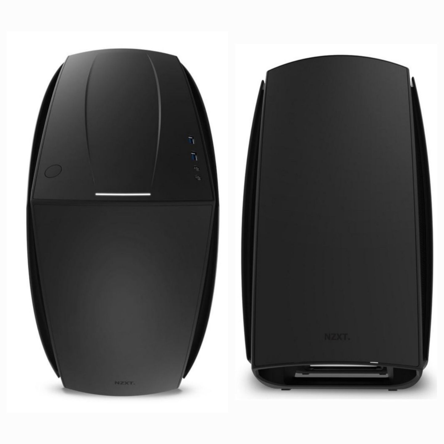 Carcasa gaming NZXT Manta Matte Mid Tower Black Window mini itx