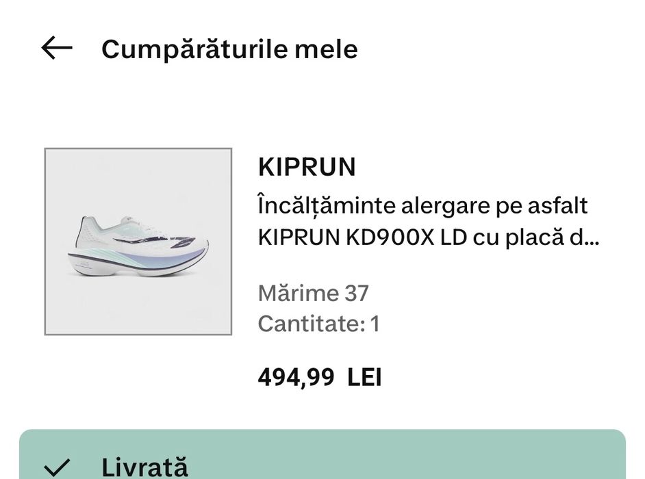 Incaltamite pentru alergat cu talpă de carbon KIPRUN KD900X LD