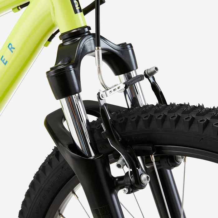 Bicicletă Mtb St 500 24" galben copii - produs resigilat Decathlon