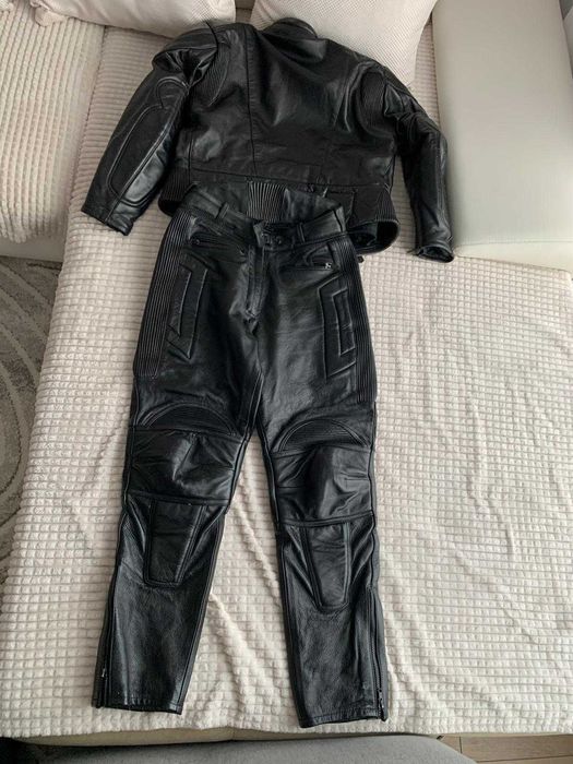 Costum moto piele naturală PSI Germany – geacă 40, pantaloni 42