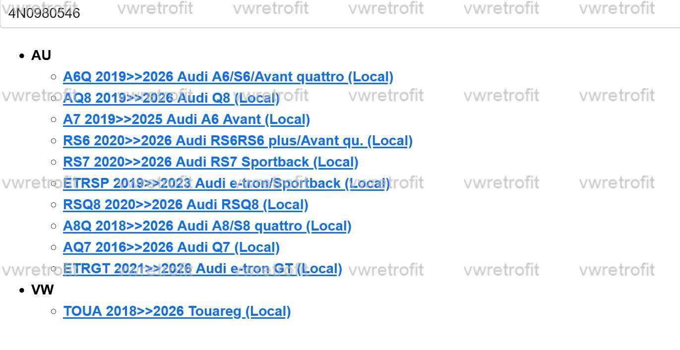 Camera Marsalier Frontala 360 spate oglinzi VW Audi PORSCHE 4N0980546