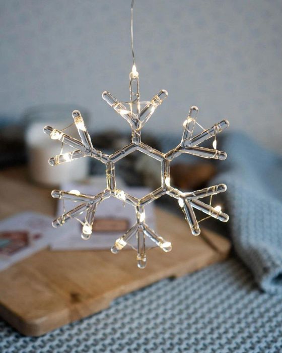 Гирлянда Снежинка Нить