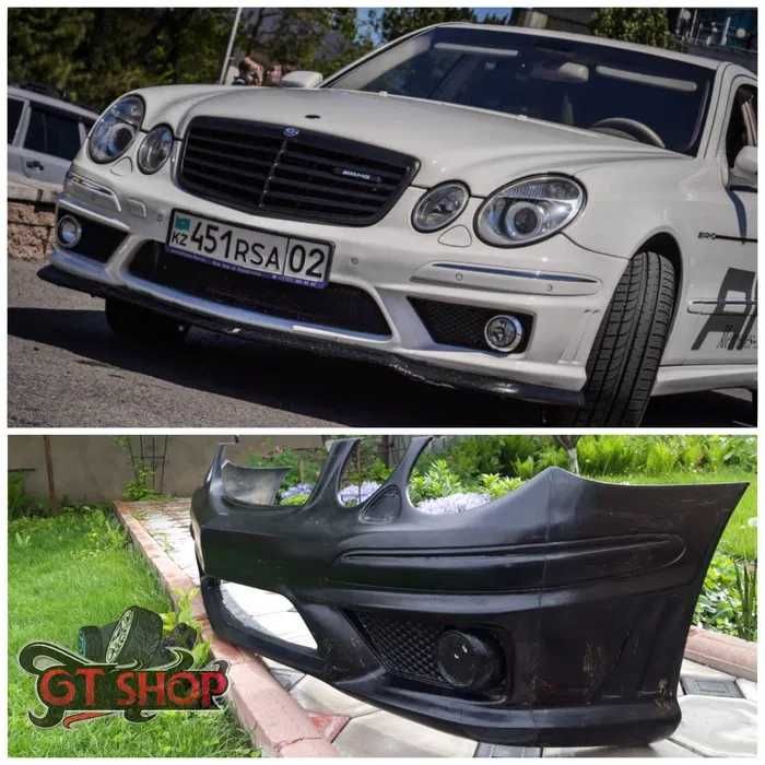 Бампер Пороги Губа Мерседес w211 AMG 6.3