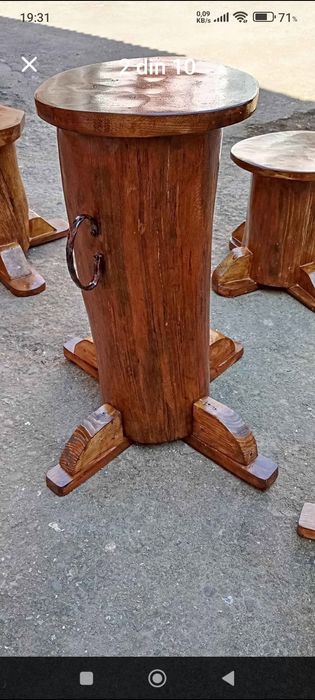 Masă rustică stejar (4bucăți).