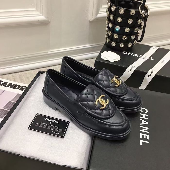 Pantofi loafer Chanel, negru, tip Premium