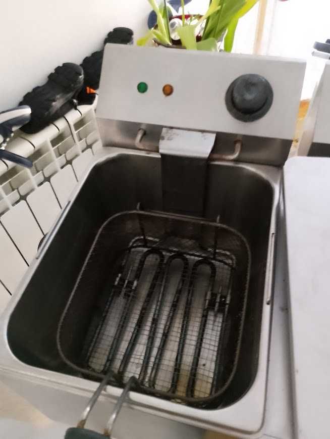 friteuza de cartofi fripteuza fripteusa fripteosa electrica 2x10 litri