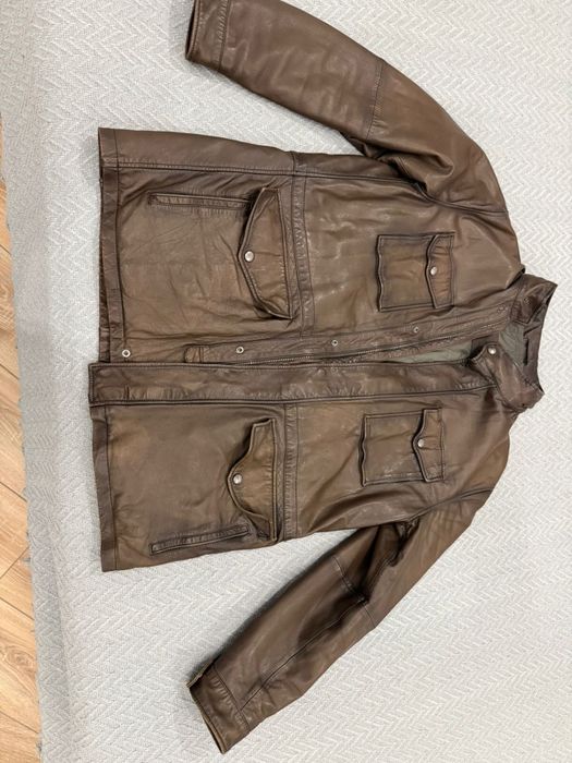 Кожанная куртка Massimo Dutti