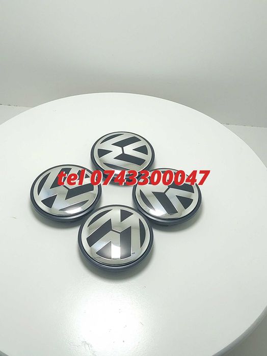 Set 4 Buc Capace Janta Aliaj Negru Cu Argintiu Vw