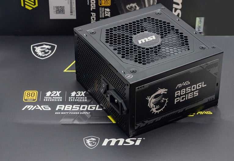 Блок питания MSI MPG A850G PCIE5 на 850W Gold