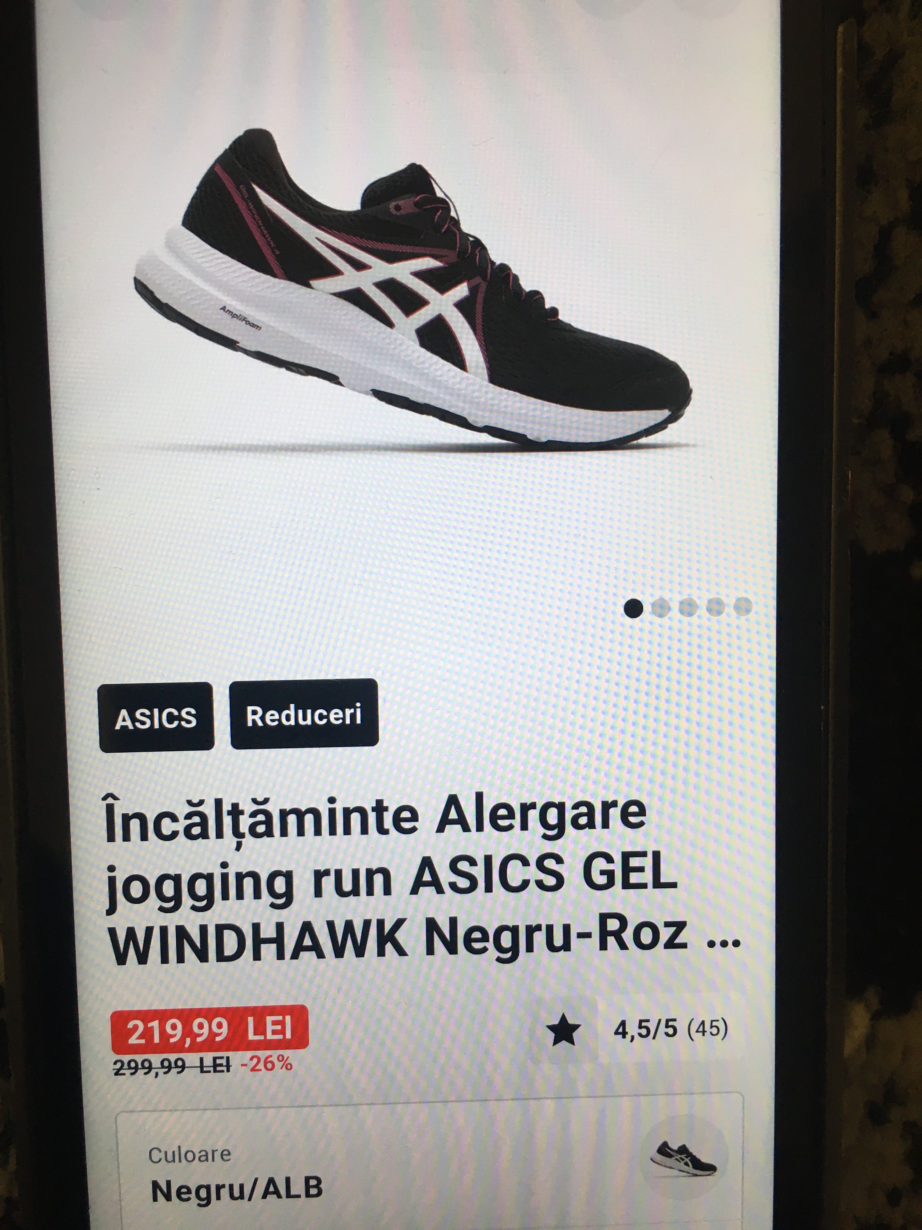 Adidași dama asics sunt noi cu eticheta