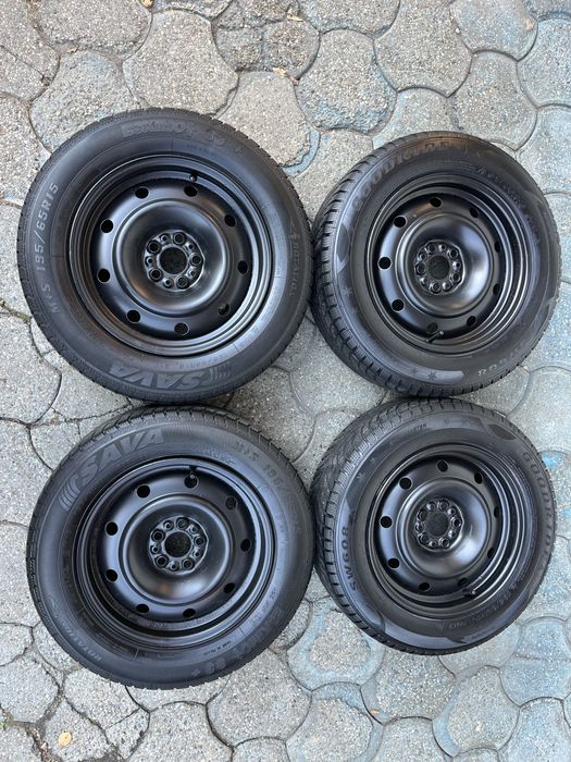 Jante 5x98mm, anvelope iarna 195/65 R15, Fiat, Alfa Romeo Citoren Opel