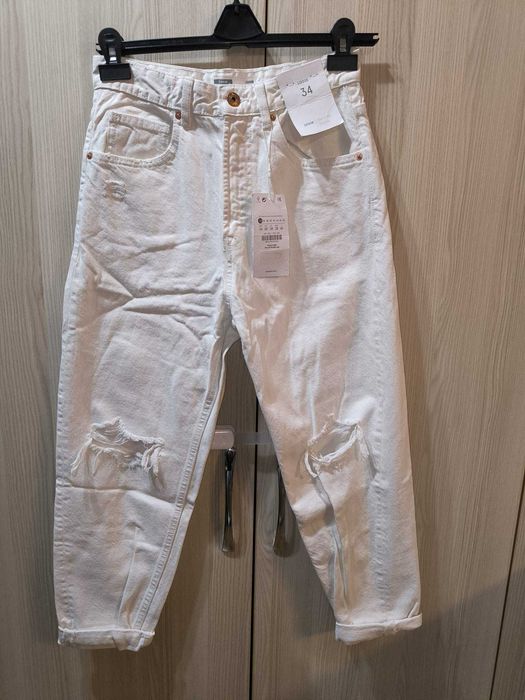 Pantaloni denim, Bershka, mărimea 34