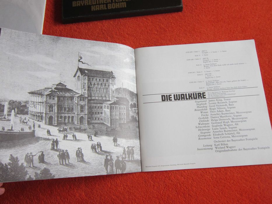 rar Die Walkure Walkiria Wagner dir.Karl Bohm 4LP Bayreuth