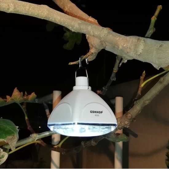LED Къмпинг лампа за окачване със соларен панел