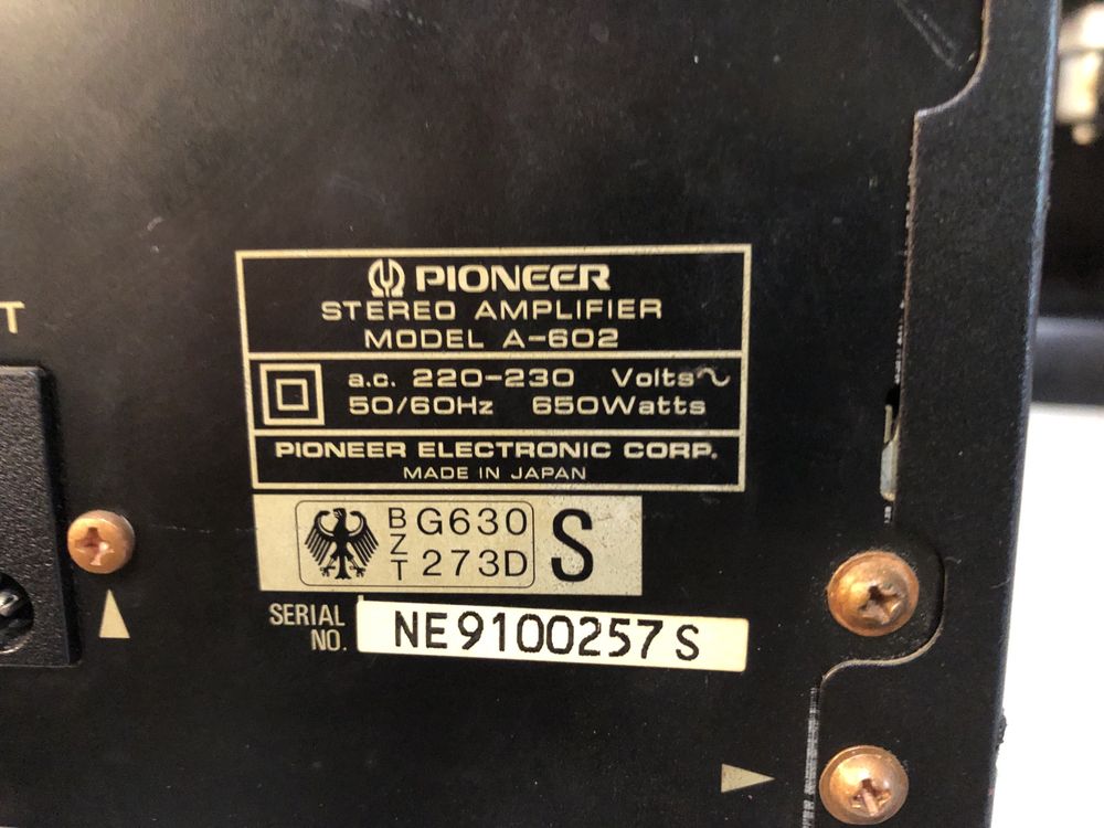 Pioneer A-602 стерео