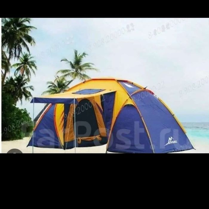 Палатки. Палатка. Автоматическая палатка. 2х комнатная. Большая.