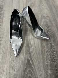 Pantofi Argintii Zara 37