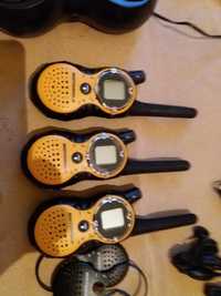 motorola walkie/talkie    set de 3 18 mile noi
