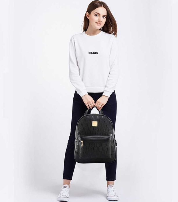 Комплект дамска раница и 3 чантички