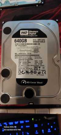 HDD WD Black 640gb - defect (capacitate 320gb)