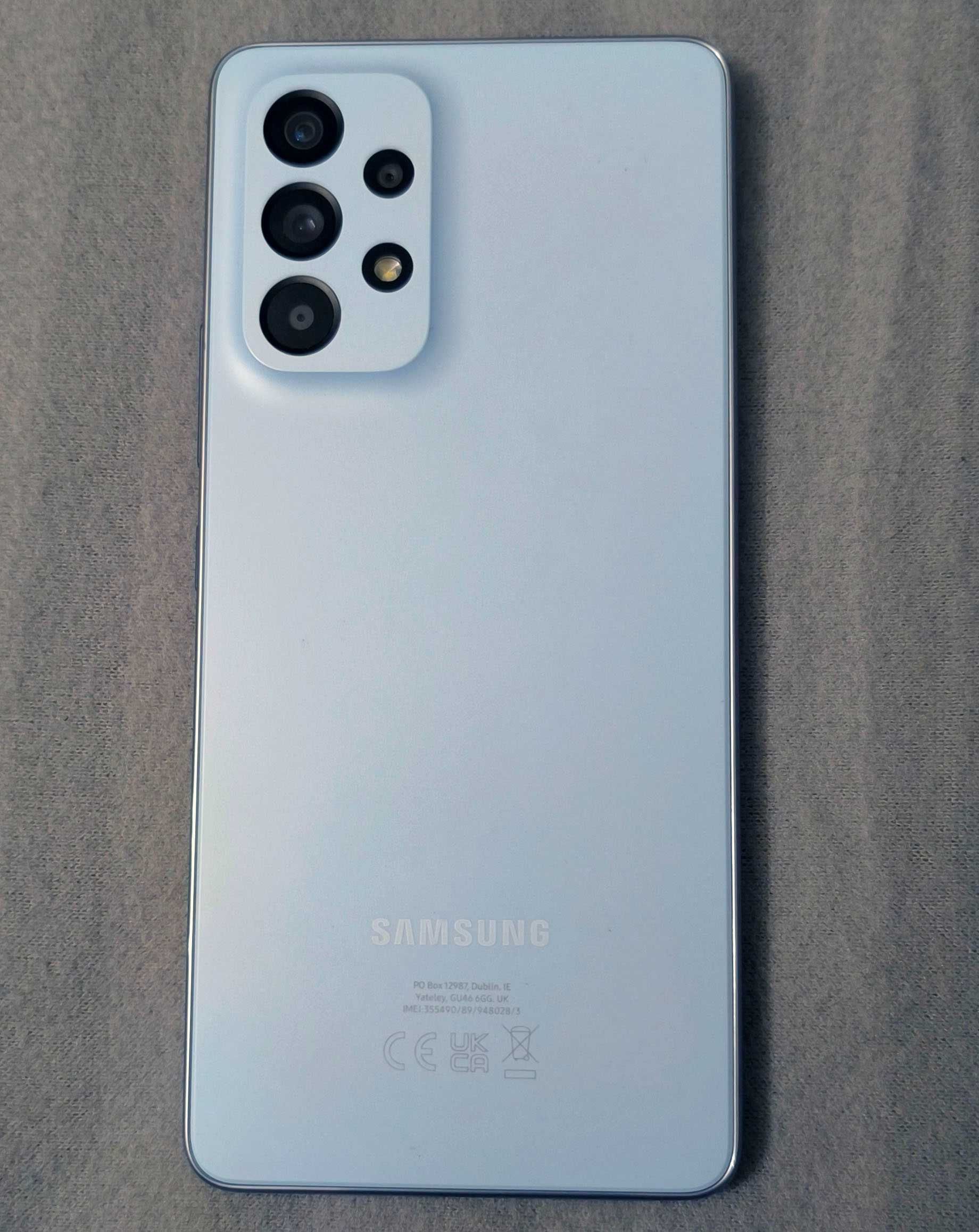 Телефон SAMSUNG GALAXY A53 5G - Awesome Blue (+Адаптер и 8 бр. калъфа)
