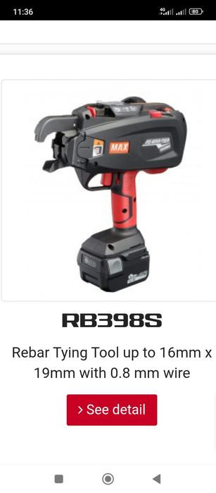 Reparații și întreținere pistoale Max RB 441t.443t661tde legat fier be