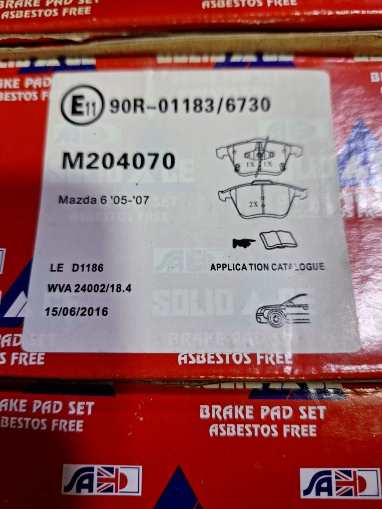 Set 4 placute frână mazda6