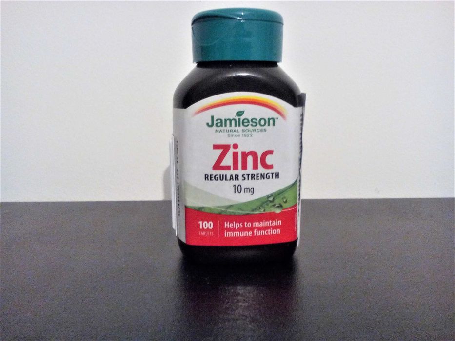 Цинк таблетки Jamieson, 100 бр. x 10 мг, закупени от аптека SOpharmacy