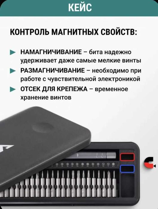 НАБОР ПРЕЦИЗИОННЫХ ОТВЕРТОК 24 В 1, отвёртки, биты, сотовый, ноутбук