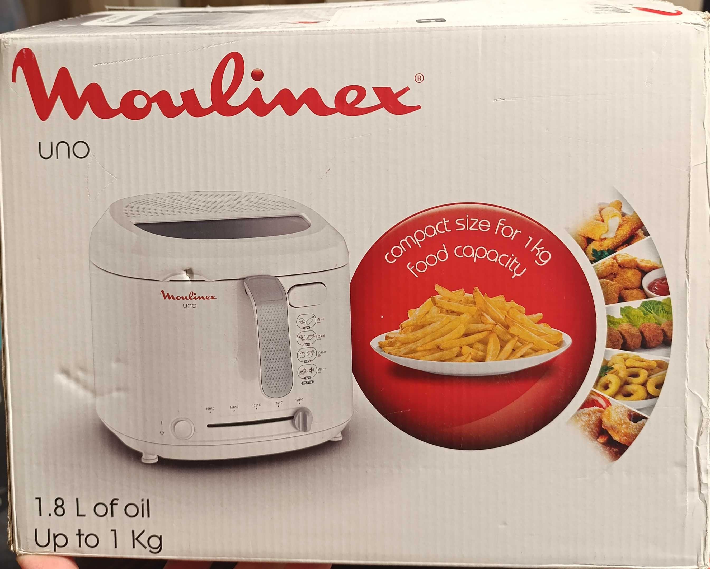 Електрически Фритюрник Moulinex 1.8 л, 1470W, Регулируем Термостат!