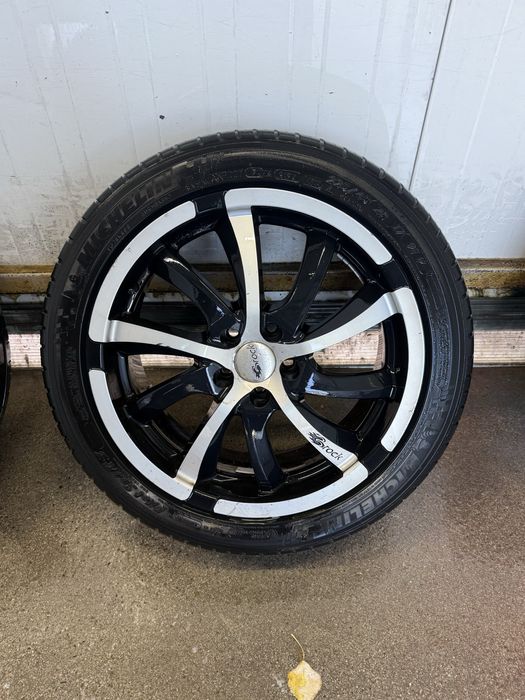 Продавам алуминиеви  Джанти 17 5х100 ки с летни гуми доста запазени