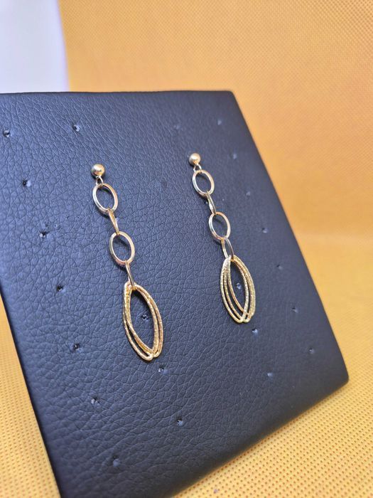 Cercei aur 18K 2.28g ag.7 Podu Ros 49561.4 - Garantie 2 Ani!