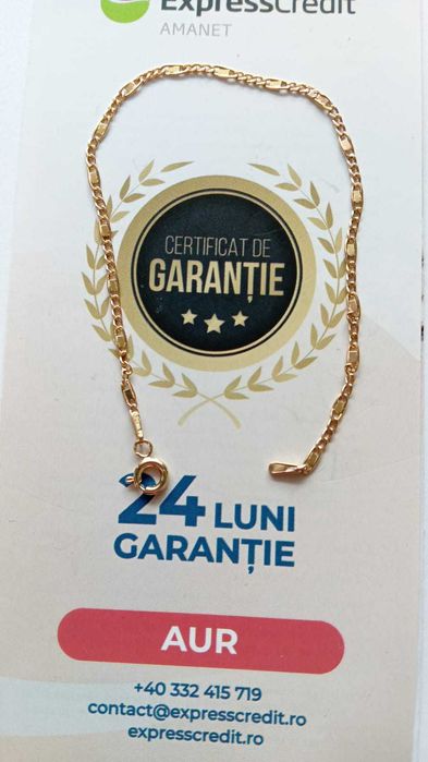 (AG 35) Bratara aur 14K B.32957 / 434 lei