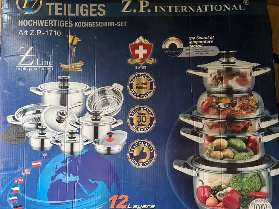 сет за готвене-нов и комплект прибори