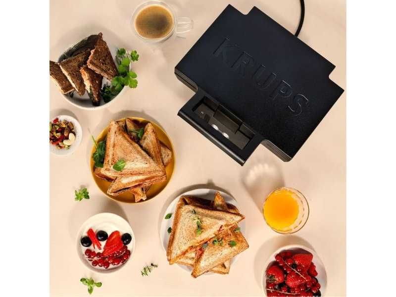 Tостер за Сандвичи с Kерамично Покритие Krups FDK461, 850W