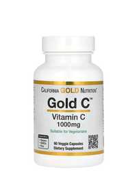 Gold C, витамин C класса USP, 1000 мг, 60 вегетарианских капсул